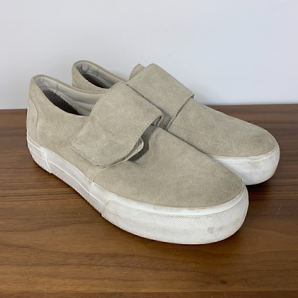 Vince. Women s Gray Suede Leather Strap Shoes Sz 8M